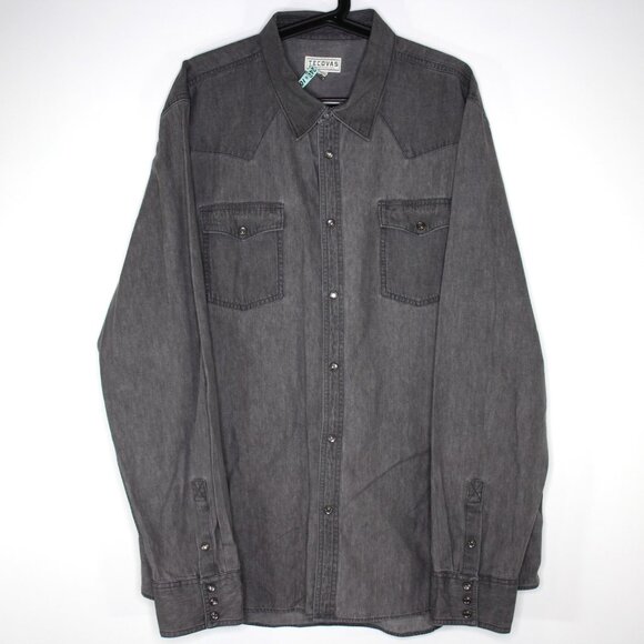 Tecovas Mens 2XL Western Cowboy Pearl Snap Button Up Shirt H901 - Picture 1 of 5